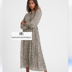 Banana Republic  Cheeta print maxi dress, XS, DH111